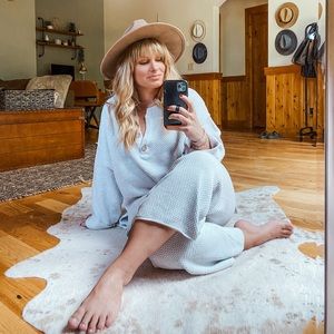 hailee sweater set ivory heather